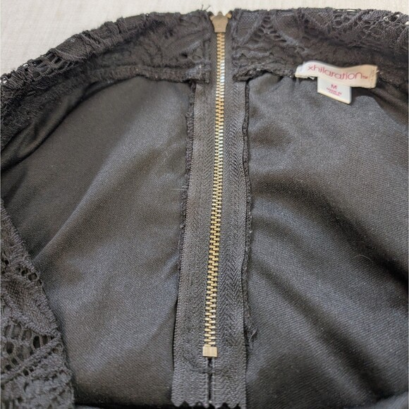 Xhilaration Women's Size M Black Lace Lined Skirt Whimsy Goth Dark Fairy Witch - Picture 10 of 16